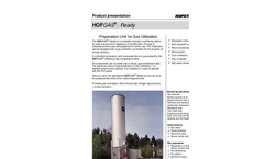 HOFGAS - Model Ready - Preparation Unit for Gas Utilisation Brochure