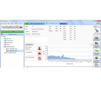 NoiseTools - Download, Analysis & Reporting Software for Cirrus Noise Measurement Instruments