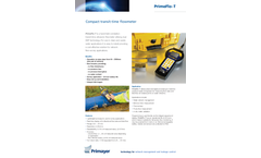 Primayer - Model PrimeFlo-T - Compact Transit-time Flowmeter - Brochure