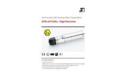 STS - Model ATM.1ST/N/Ex - Intrinsically Safe Submersible Level Transmitters - Datasheet