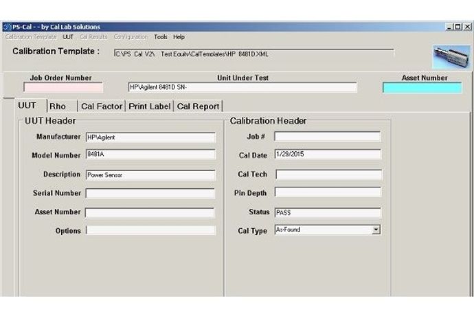 PS-Cal - Power Sensor Calibration Software