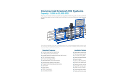 Pure Aqua - Model BWRO RO-300 - Commercial Brackish Water Reverse Osmosis Systems Brochure