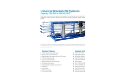 Model BWRO RO-500 - Industrial Brackish Water Reverse Osmosis Systems  Brochure