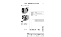 K AC Series Metering Pumps Datasheet