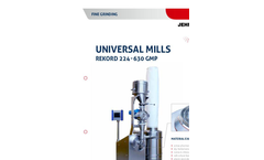 Rekord - Model Series 224 to 630 - GMP-Cube Universal Mills - Datasheet