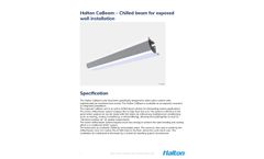 Halton CaBeam – Chilled Beam for Exposed Wall Installation - Data Sheet