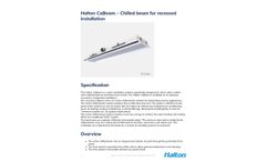 Halton CaBeam – Chilled Beam for Recessed Installation - Data Sheet
