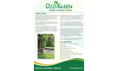 Ozzi-Kleen - Model ST10 – ST10A - Septic Tank Brochure