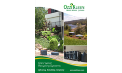 Ozzi Klee - Model GTS10 - Residential Greywater Treatment System  Brochure