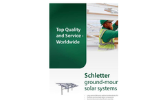 Schletter - Ground-Mounted Solar Systems - Brochure