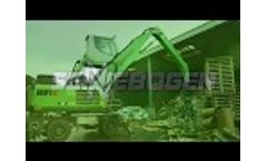 SENNEBOGEN 821 Mobile - Indoor and Outdoor Recycling Application at Menshen GmbH in Germany Video