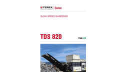 Model TDS 820 - Slow Speed Shredders Brochure