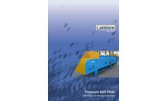 Leiblein - Pressure Belt Filter (PBF) - Brochure