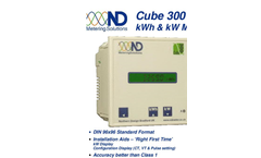 Model CUBE 300-X-X - Panel Mount Electricity Meter Datasheet