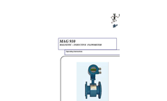 Model MAG910-100P-16 - Flanges Mag Flow Meter Manual