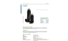 Zenit - SBP - Dual-Channel Closed Impeller for Submersible Pump Datasheet