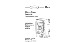 MicroTron - Model Series A - Metering Pump Manual