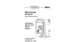 MicroTron - Model Series B - Metering Pump Manual