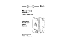 MicroTron - Model Series C - Metering Pump Manual