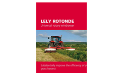Lely Rotonde 510 Hydraulically Adjustable Windrower Brochure