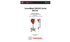 InnovaMass 240i/241i Series BACnet - Instruction Manual