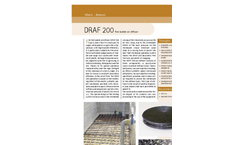 Sereco - Model DRAF 200 - Fine Bubble Air Diffuser Brochure