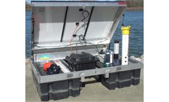 WaterIQ Technologies - Model Sentinel AIQ - Solar-Powered Ultrasonic Floating Algae Remediation System