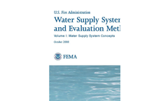 Water Supply Systems and Evaluation Methods Volume I - Brochure