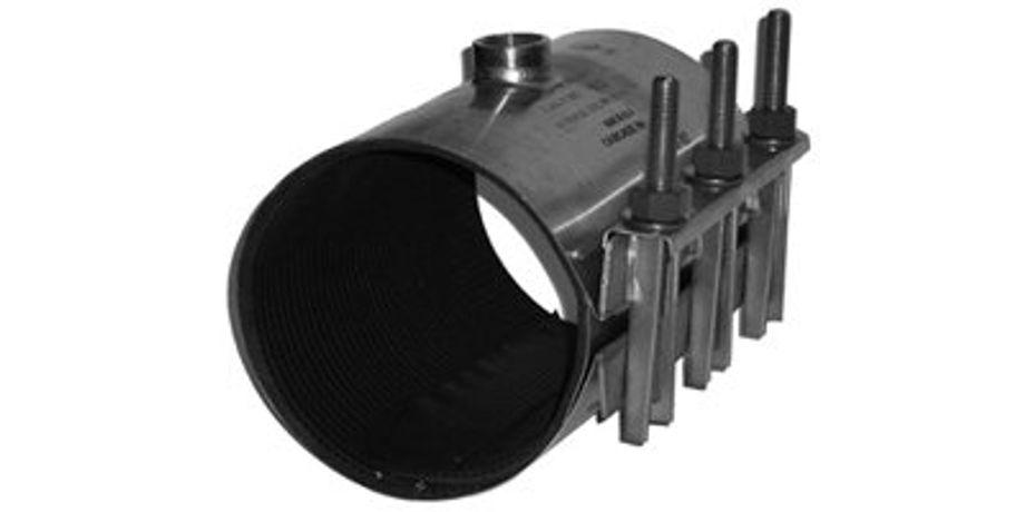 CRT1 CRT2 CRT3 Series Stainless Steel Repair Clamps W Tapped Outlets