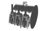 Model CDRT1, CDRT2, CDRT3 Series - Stainless Steel Repair Clamp W/ Tapped Outlets & Ductile Iron Lugs