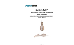 Flowline Switch-Tek™ - Model LV20 & LH25 - Mini-Float Level Switch - Manual