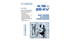 ACME - Model CEJWS Series - High Voltage Immersed Electrode Steam Boiler - Brochure