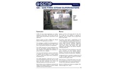 ACME - Model GS Series - Gas Fired Steam Superheaters - Brochure