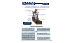 ACME - Model ES Series - Large Electric Steam Superheaters - Brochure