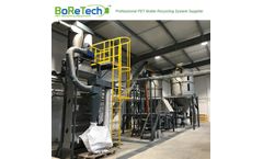 BORETECH - Model TL1500 - 1500KG/H Bottle to Bottle Grade PET Bottle Recycling System
