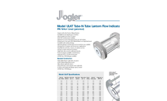Model ULAT Tube-N-Tube Lantern Flow Indicators Brochure