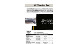 Model D - Watering Bag Datasheet