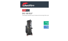 Model DG 100 ELF - Three Phase Industrial Vacuum Cleaner - Brochure