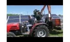 Solar Cleaner F1750 T - Solar Panel Washing Machine - Video