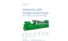 GE Jenbacher J624 Two-Stage Gas Engine Brochure
