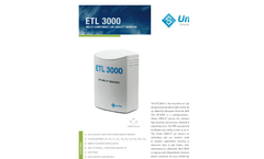 Unitec - Model ETL3000 - Multiparametric Units - Brochure