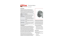 Cox - Precision Gas Flow Turbine Meters Datasheeet