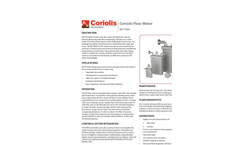 Coriolis RCT 1000 Product Data Sheet