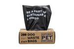 Natural Pet Partners - Model WHSL1NRR003 - 200 Ct Bulk Roll USDA Certified Biobased Waste Bags (2,000 Bags Per Case)