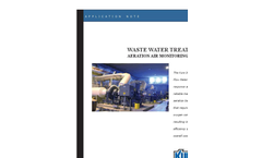 Waste Water Treatment Aeration Air Monitoring & Control Application Brochure