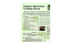 USCC Compost Operations Training Course in Chantilly, VA - Class Flyer