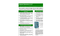 Chemical Storage & Risk Management Services Brochure