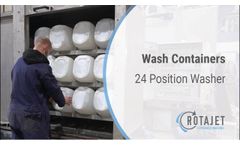 Container Washer Video | Wash 25L Containers | 24 Position