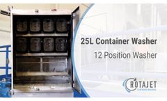 Pail Washer | Wash 25L Containers | 12 Position