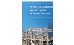 Körting ICE Condensation Vacuum System for edible oil applications